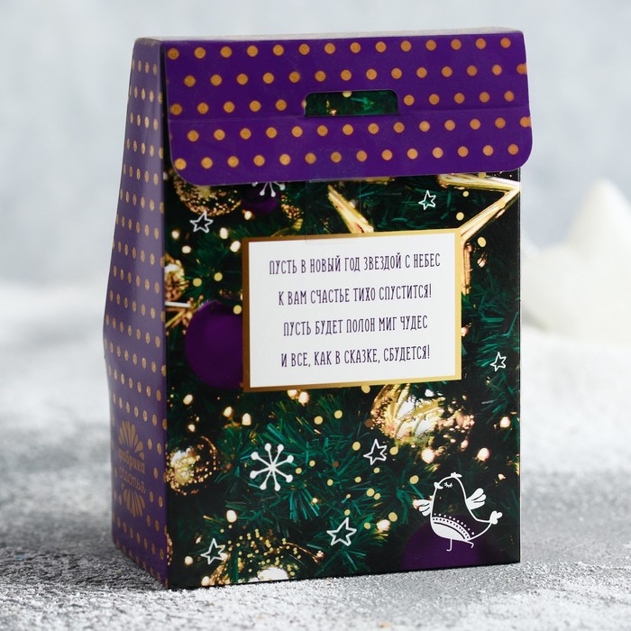 Чай чёрный в домике "Новый год - время чудес" 100 г пряный апельсин