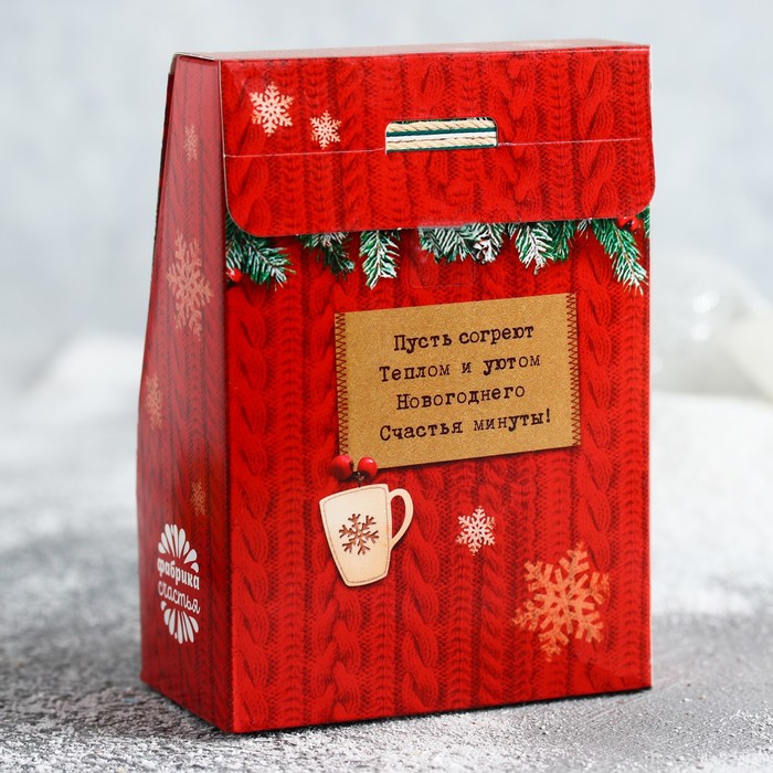 Чай чёрный в домике "Тепла и уюта" 100 г бергамот и лимон