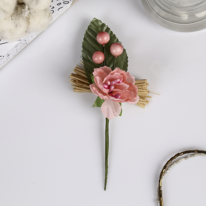 Декор для творчества "Букетик с ягодками" МИКС 9,5х5 см