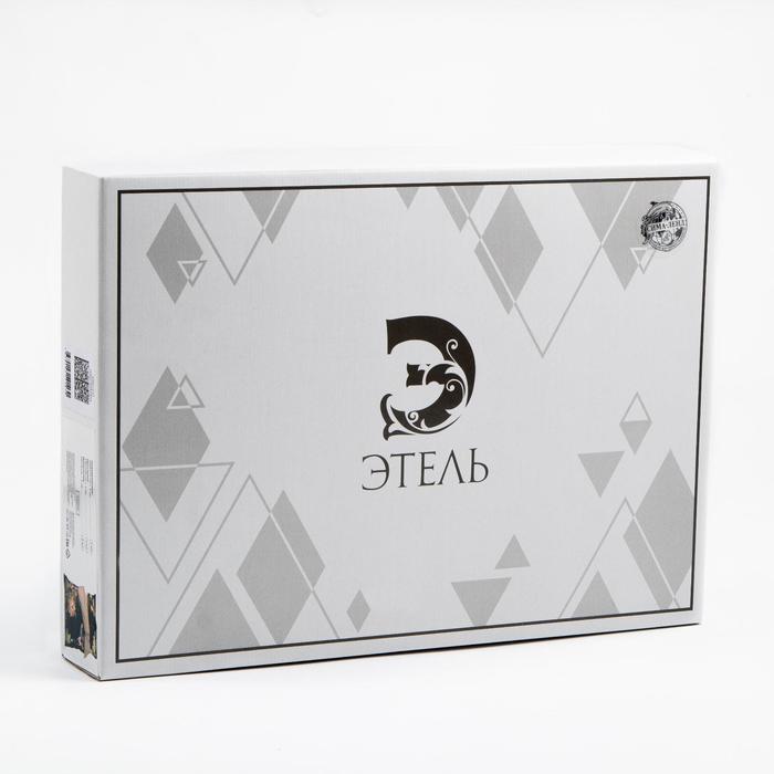 Постельное бельё "Этель" евро Райская ночь 200х217 см, 220х240 см, 50х70+3 см - 2 шт, 100% хлопок