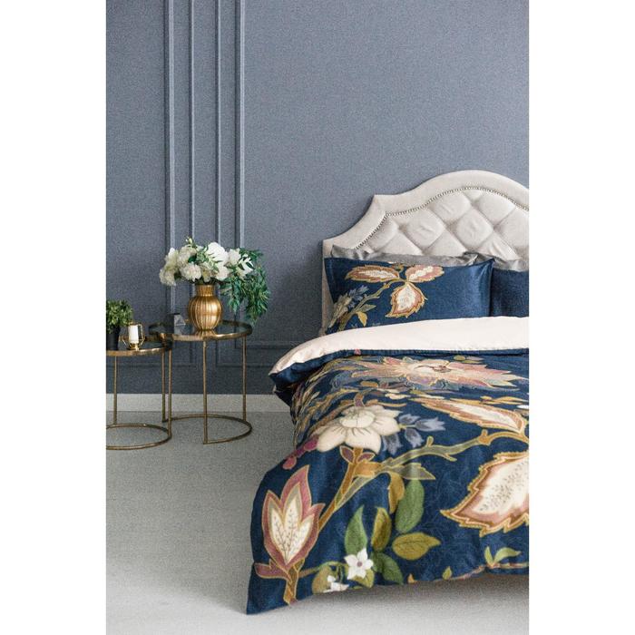 Постельное бельё "Этель" евро Райская ночь 200х217 см, 220х240 см, 50х70+3 см - 2 шт, 100% хлопок