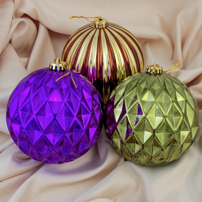 Набор шаров пластик d-15 см 3 шт "Гейа"