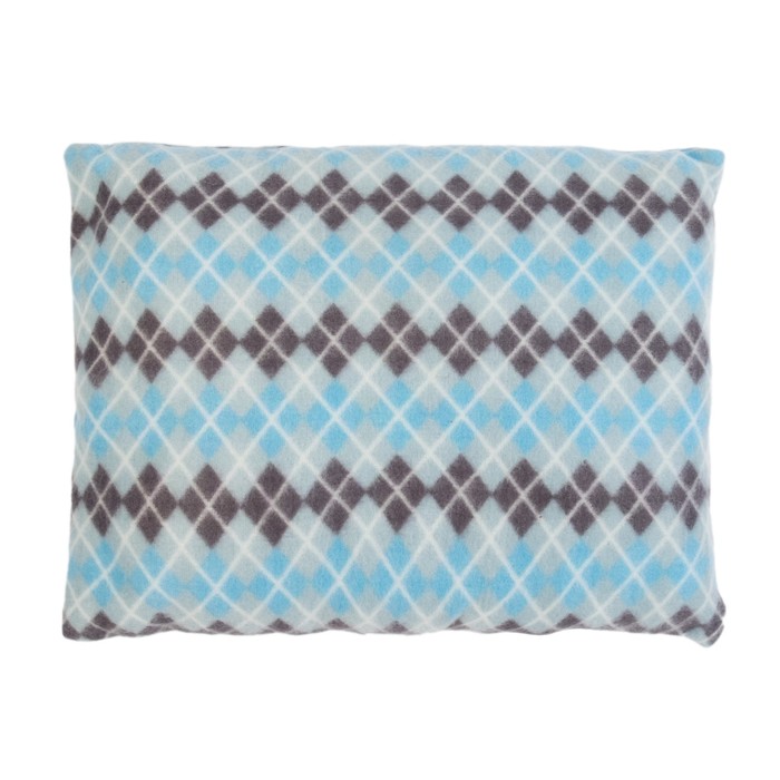 Подушка декоративная "Синие ромбы" 30х40 см, 100% п/э, суперпух 200 гр/м2