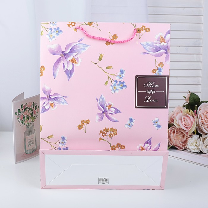 Пакет подарочный люкс, 18 х 25 х 8,5 см