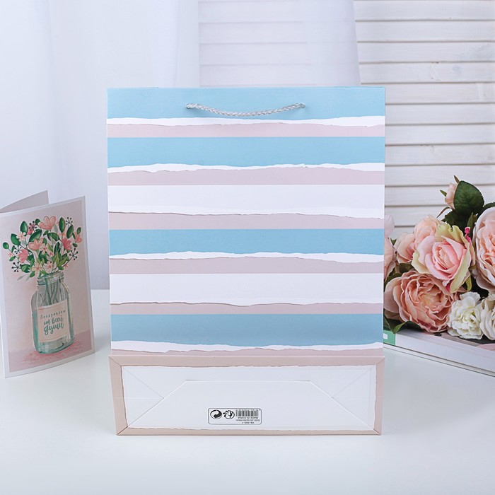 Пакет подарочный люкс, 31 х 41 х 12 см