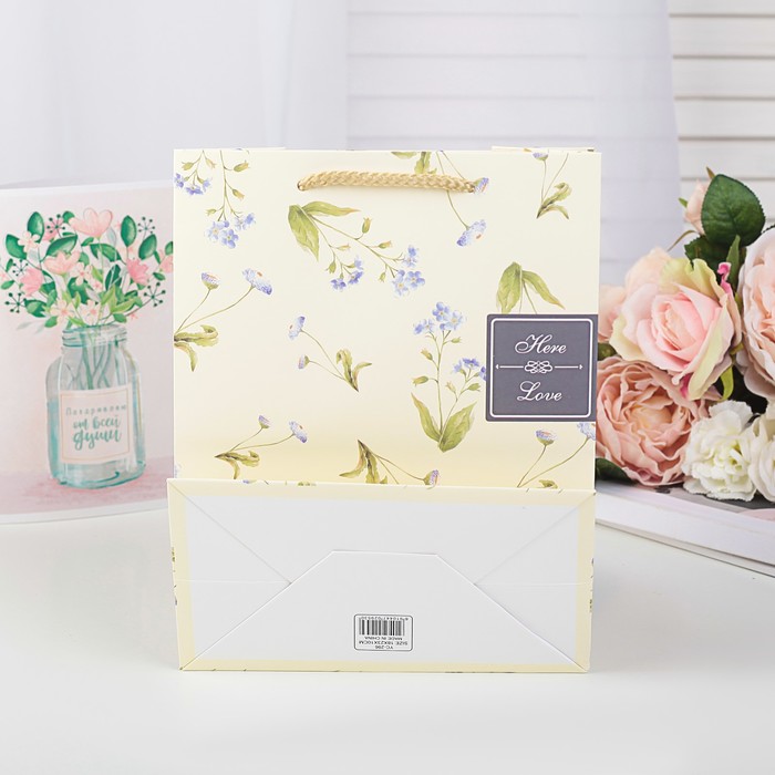 Пакет подарочный люкс, 18 х 25 х 8,5 см