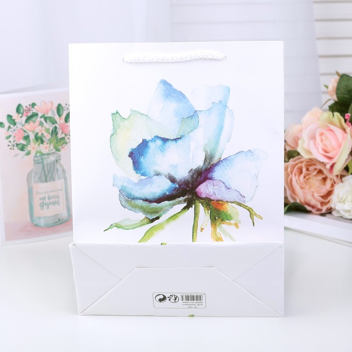 Пакет подарочный люкс, 18 х 25 х 8,5 см