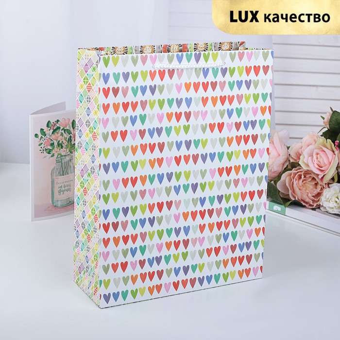 Пакет подарочный люкс, 25 х 33 х 10 см