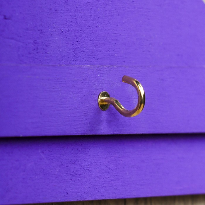 Ключница открытая "Поцелуй" сиреневая 20х20 см