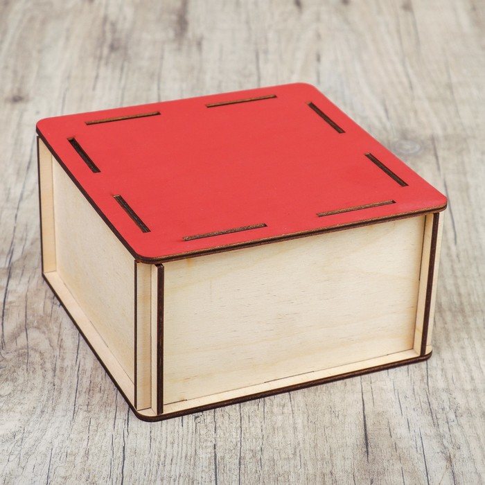 Шкатулка дерево "Классика" 16х16х8 см (набор 10 деталей)