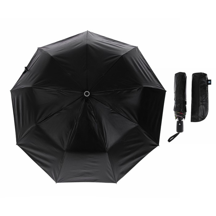 Зонт полуавтоматический "Тропики", R=51см, цвет купола чёрный