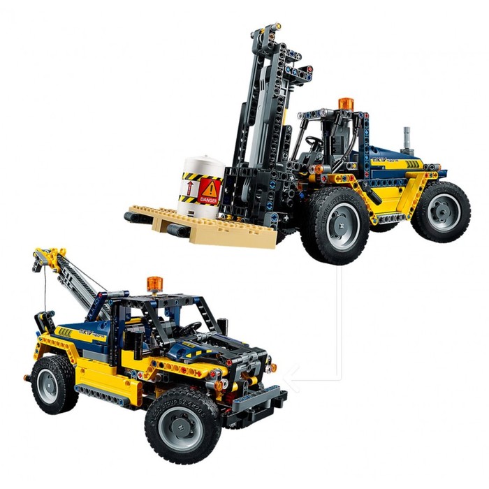 Конструктор «Сверхмощный вилочный погрузчик», 592 детали