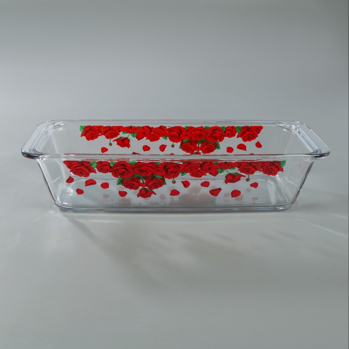 Форма для запекания 1,6 л "Цветы", прямоугольная