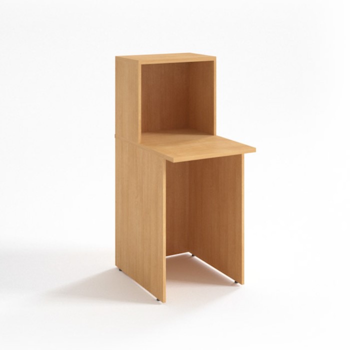 Приставка к ресепшн РМС.2, 500х680х1206(756) мм, бук светлый