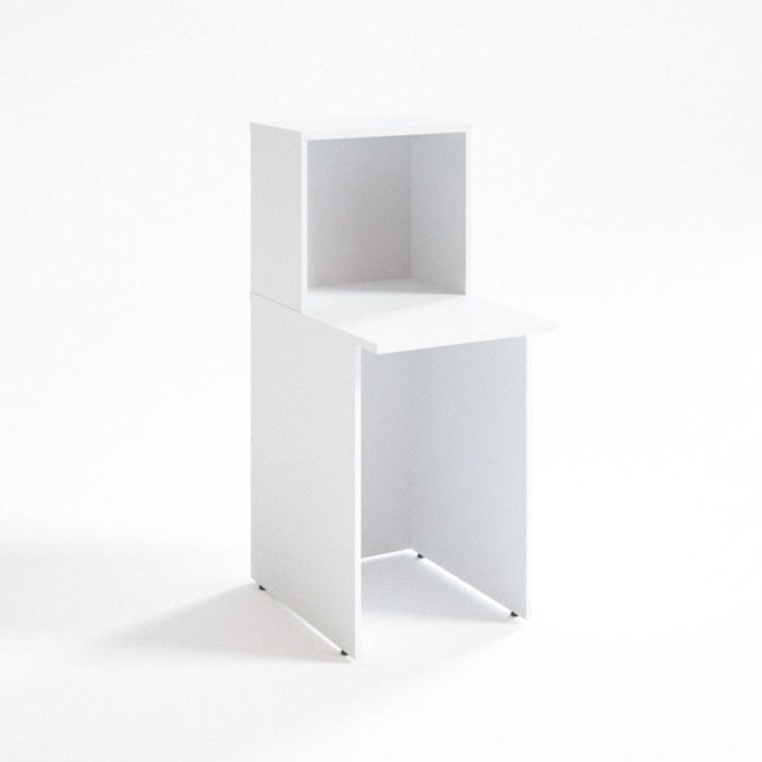 Приставка к ресепшн РМС.2, 500х680х1206(756) мм, белый шагр