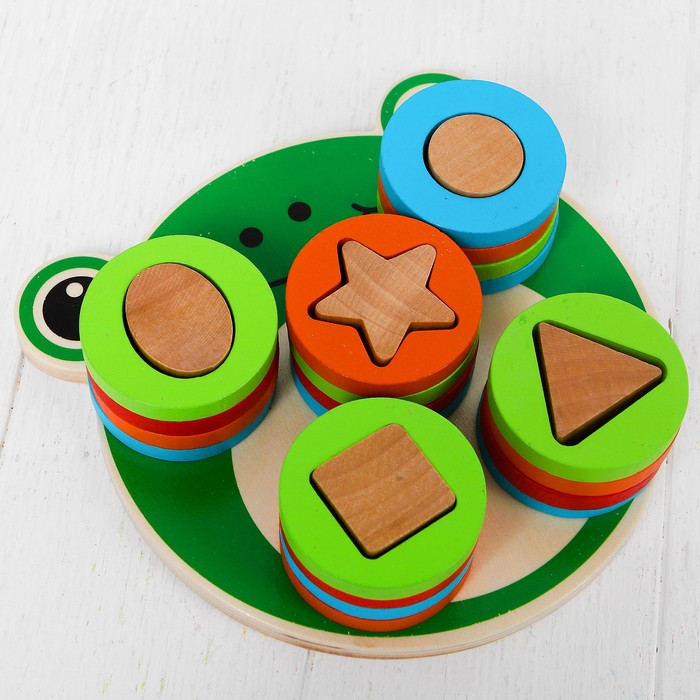 Пирамидка логическая "Лягушонок"