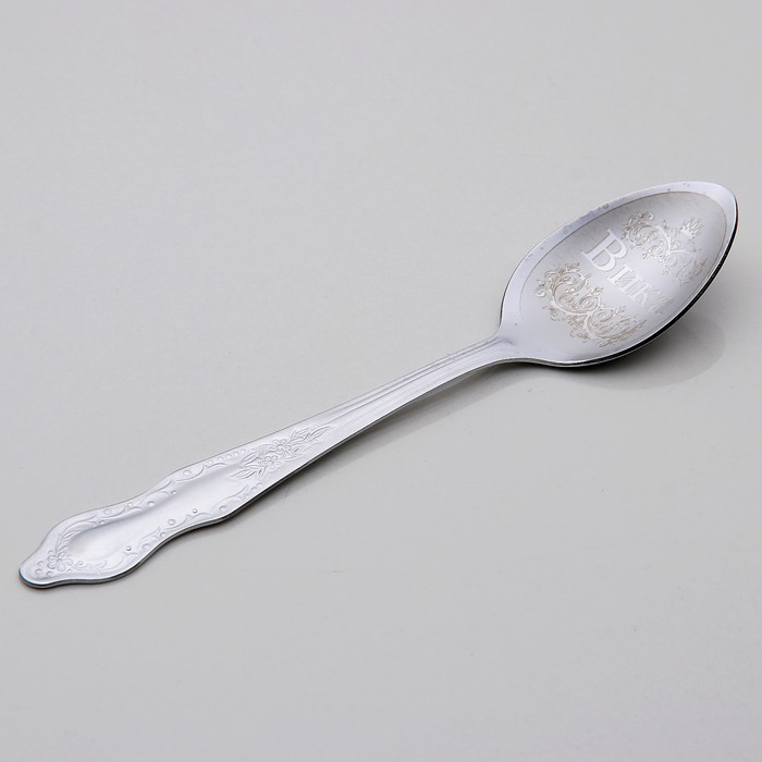 Ложка чайная с гравировкой "Вика"