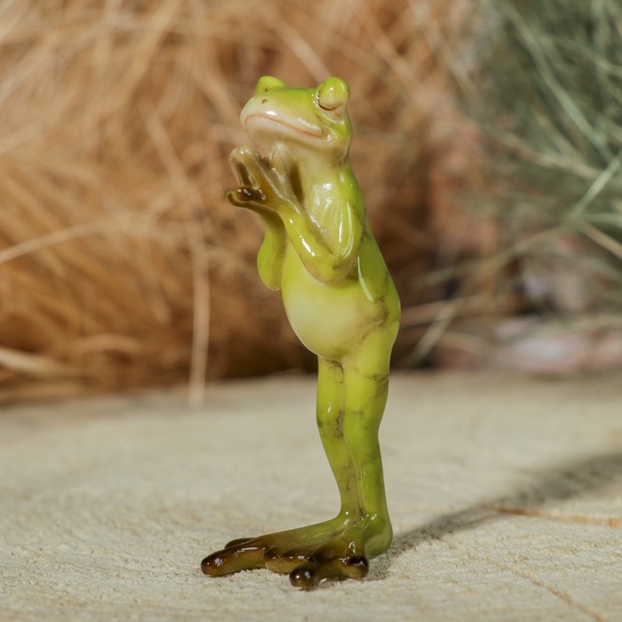 Сувенир полистоун "Лягушонок" 2,5х3,5х7,5 см