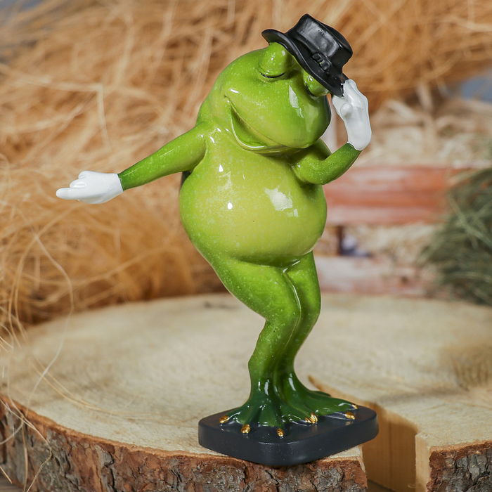 Сувенир полистоун &quot;Лягушка Джексон&quot; 12х16,5х10 см