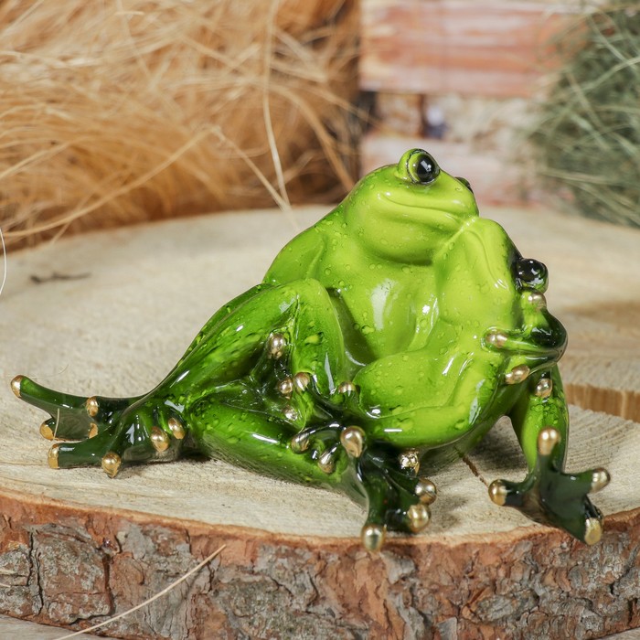 Сувенир полистоун &quot;Лягушки парочка&quot; 17х10х9 см