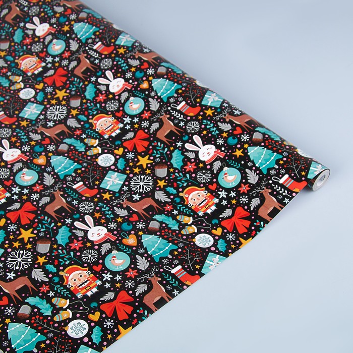 Бумага упаковочная "Щелкунчик" 0,685 х 10 м