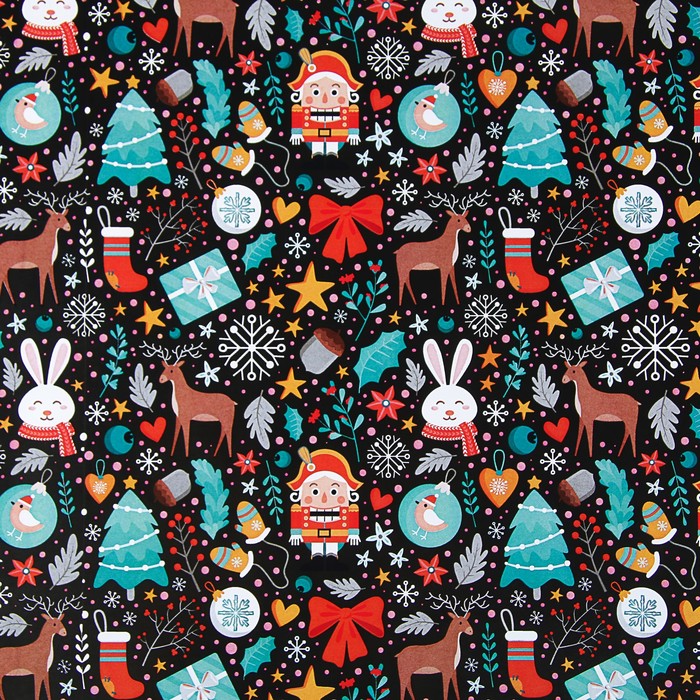 Бумага упаковочная "Щелкунчик" 0,685 х 10 м