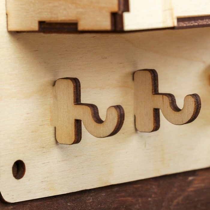 Вешалка "Для почты"из фанеры, набор 8 деталей 14х19 см