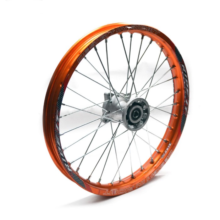 Обод колеса 17" 1.6х17 перед. алюминий, в сборе orange