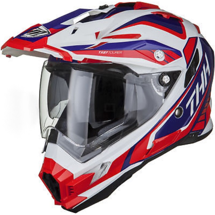 Шлем кросс TX-27 #1 white/red/blue Blade, L