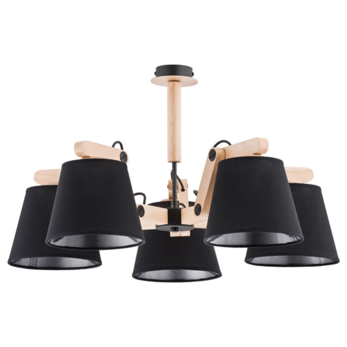 Люстра Joga 5x60Вт Е27 светлое дерево 60x60x40см