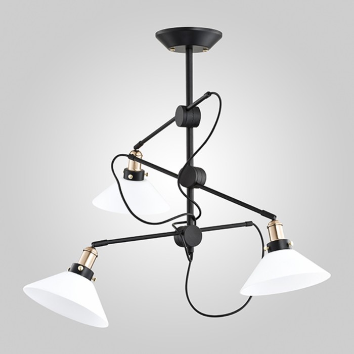 Светильник Hermes 3x60Вт Е14 чёрный 71x53x71см