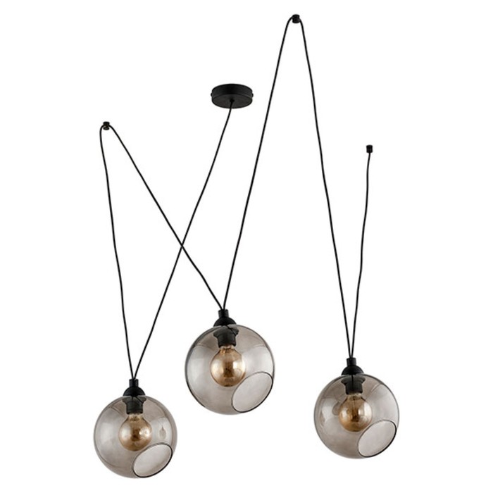 Светильник Pobo 3x60Вт Е27 чёрный 150x20x70см