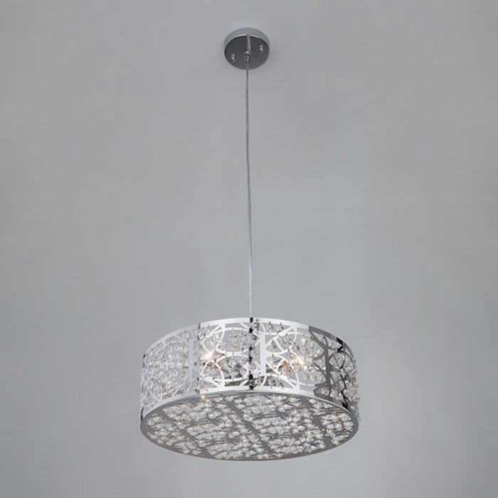 Светильник Aurora 4x60Вт Е14 хром 42x42x100см