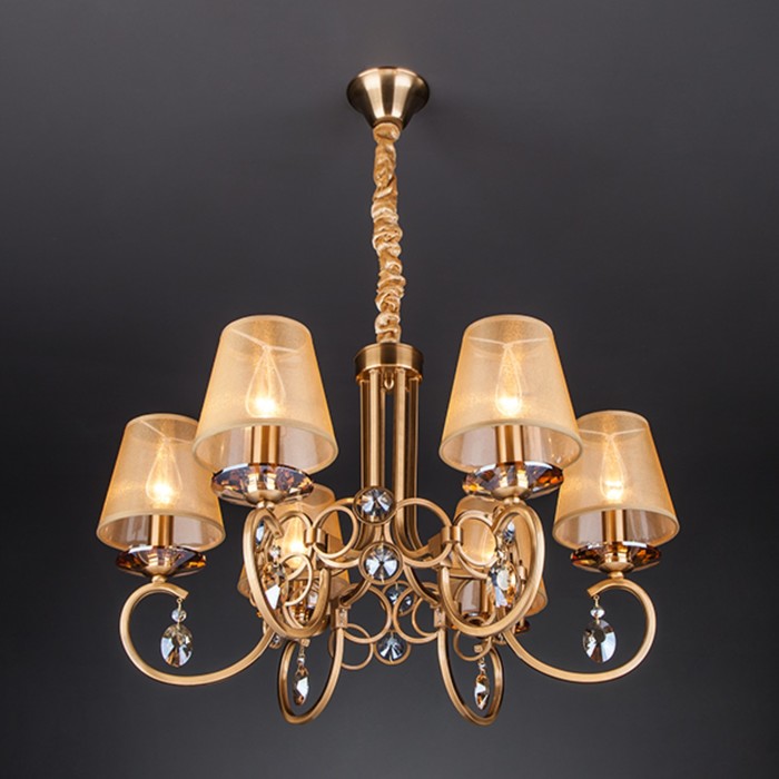 Люстра Granta 6x40Вт Е14 бронза 62x62x92см