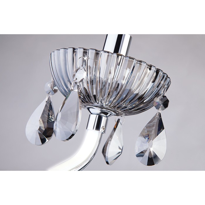 Бра Oberon 2x60Вт Е14 хром 27x45x36см