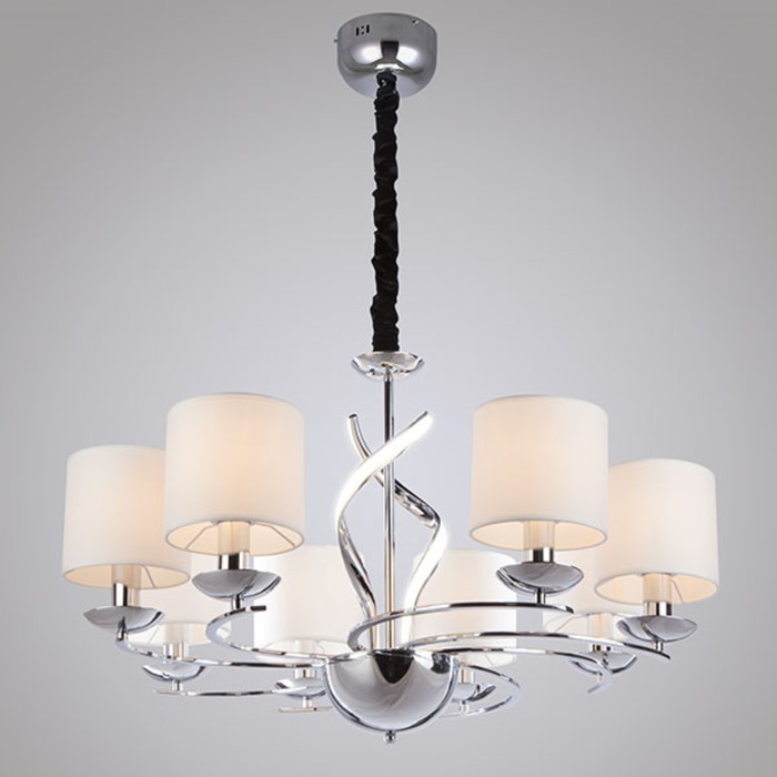 Люстра Contessa 8x40Вт Е14 хром 79x79x95см