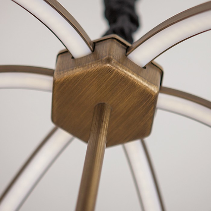 Люстра Atlas 3x60Вт Е14 бронза 42x42x90,5см