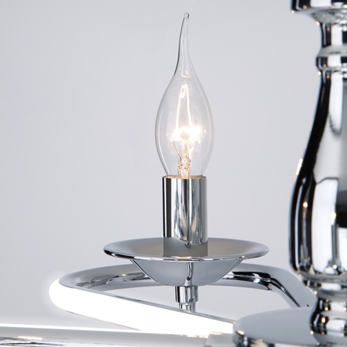 Люстра Phobos 6x60Вт Е14 хром 63x63x81см