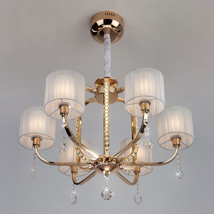 Люстра Adriana 6x6Вт Е14 золото 68x68x103см