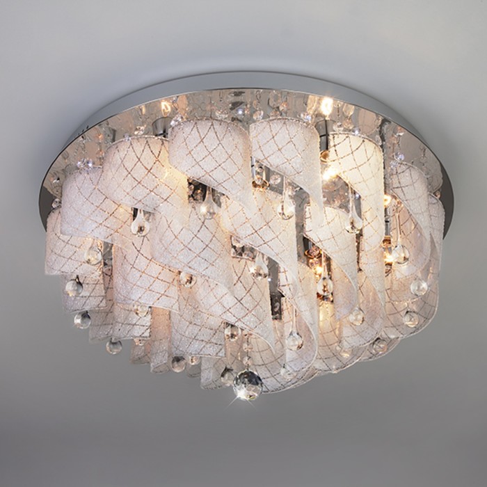 Люстра Cascade 9x60Вт Е14 хром 60x60x31см