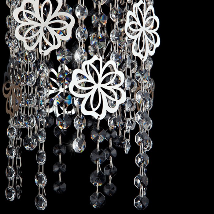 Светильник Flower 1x60Вт Е14 хром 14x14x100см