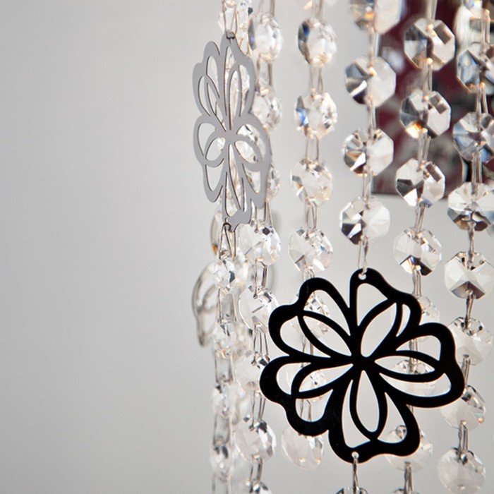 Бра Flower 2x60Вт Е14 хром 18x41,5x11см