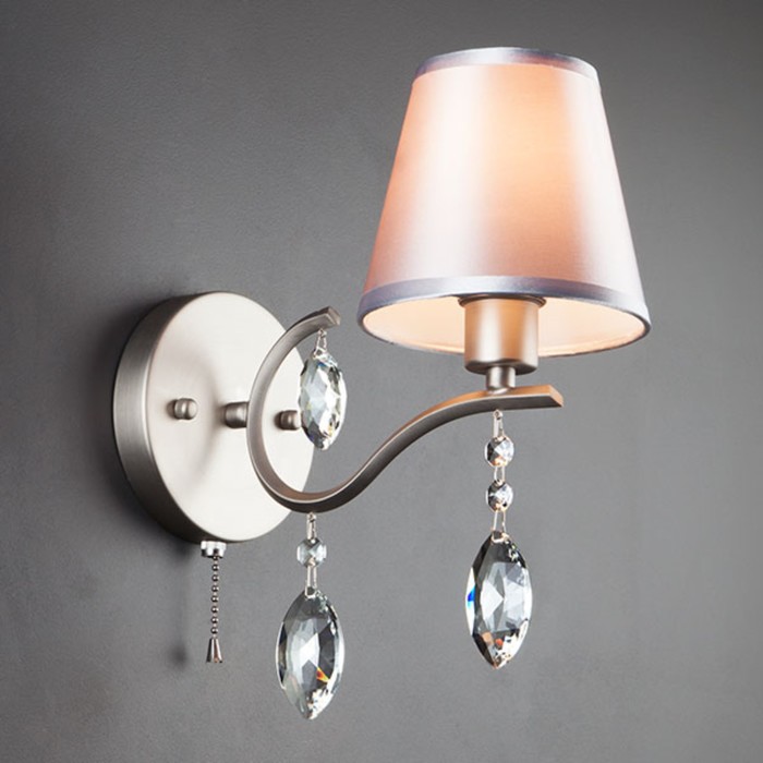 Бра Aurelia 1x40Вт Е14 никель 13x25x31см