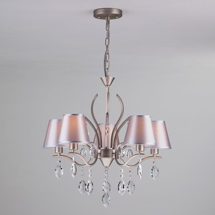 Люстра Aurelia 5x40Вт Е14 никель 55x55x91см