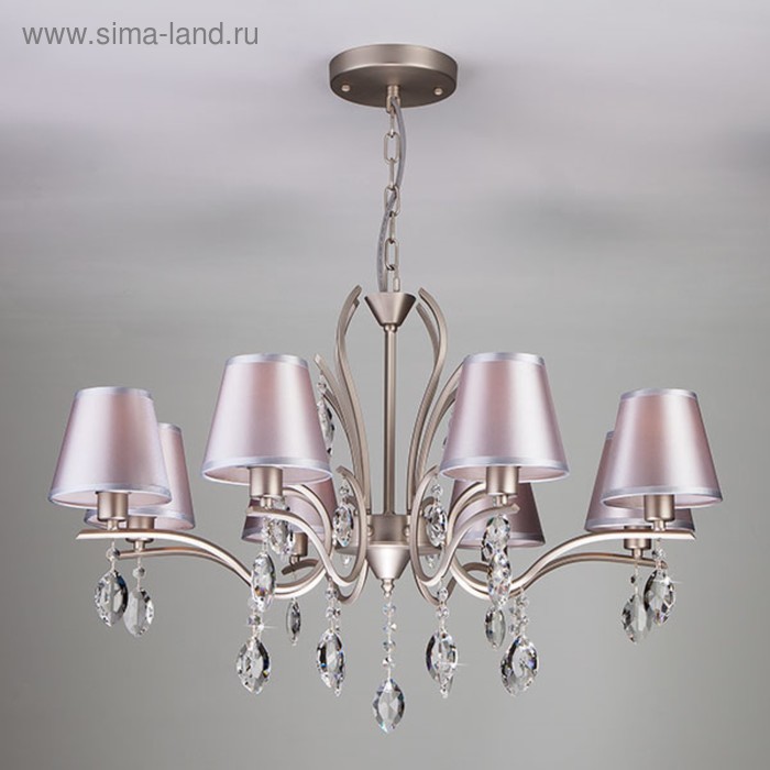 Люстра Aurelia 8x40Вт Е14 никель 77x77x96см 23055₽
