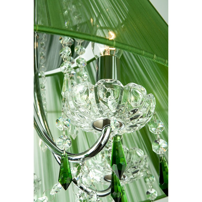 Светильник Emerald 5x60Вт Е14 хром 51x51x92см