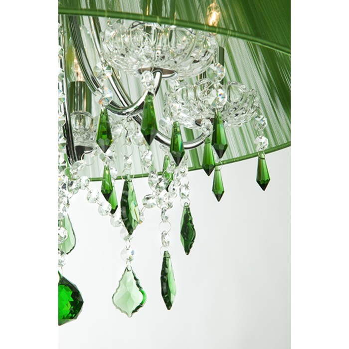 Светильник Emerald 5x60Вт Е14 хром 51x51x92см