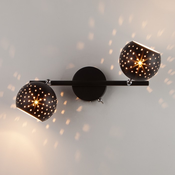 Светильник Shadow 2x40Вт G9 чёрный 30,5x10x17,5см