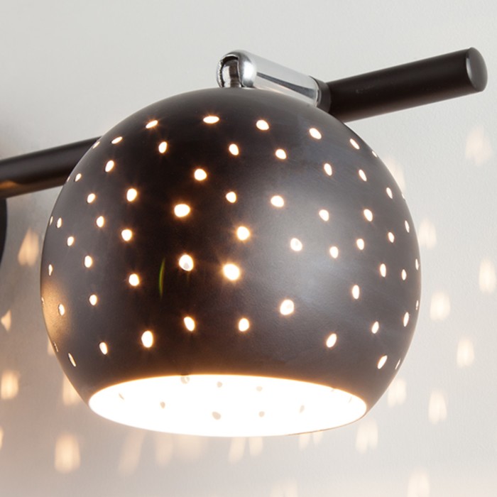 Светильник Shadow 3x40Вт G9 чёрный 50,5x10x17,5см