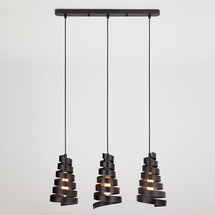 Светильник Storm 3x40Вт Е27 чёрный 57x12,3x96см